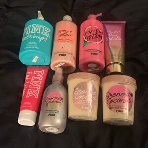 Lotion body scrub tanning spray